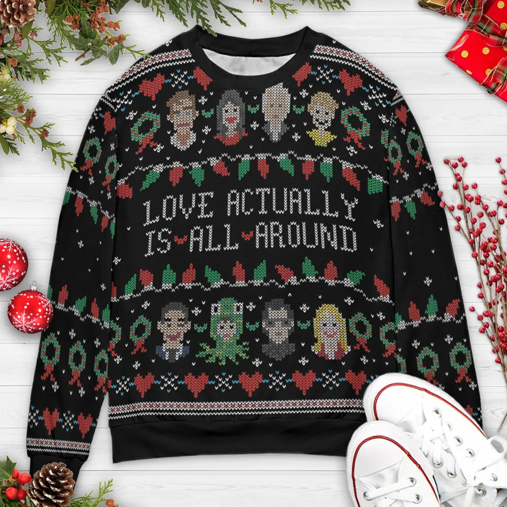 Love Actually Ugly Christmas Sweatshirt - 3