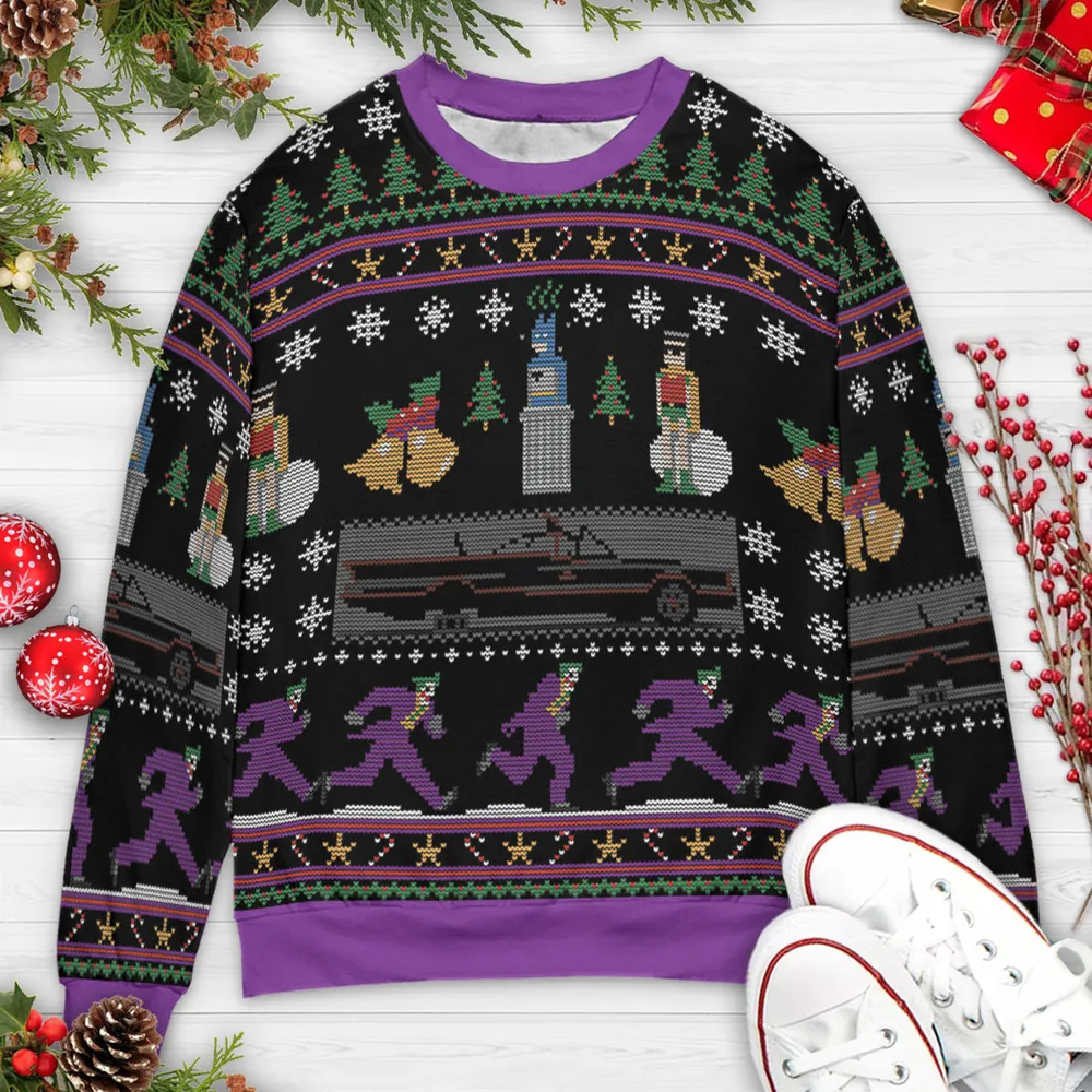 Jingle Smells Batman Ugly Christmas Sweatshirt - 3