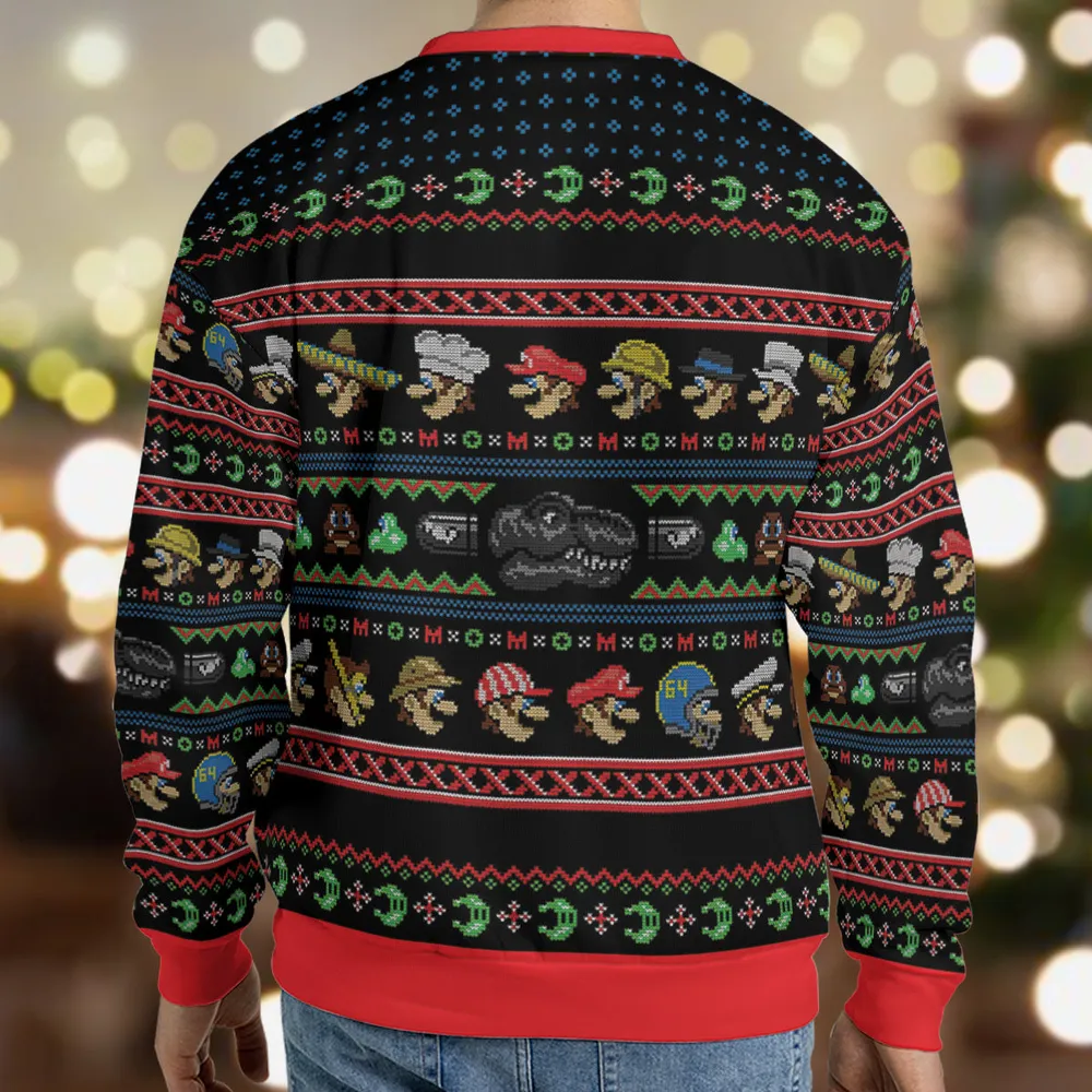 Do the Odyssey Super Mario Ugly Christmas Sweatshirt - 2