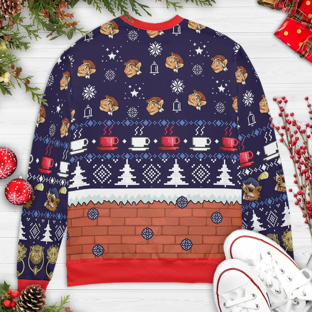 Ello Worm Labyrinth Ugly Christmas Sweatshirt - 4
