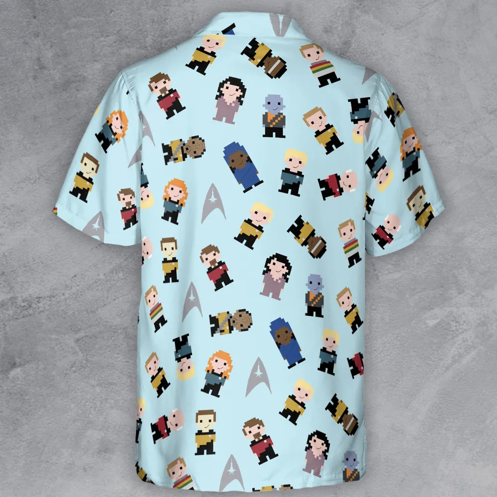 Star Pixel Star Trek Button Down Shirt - 3