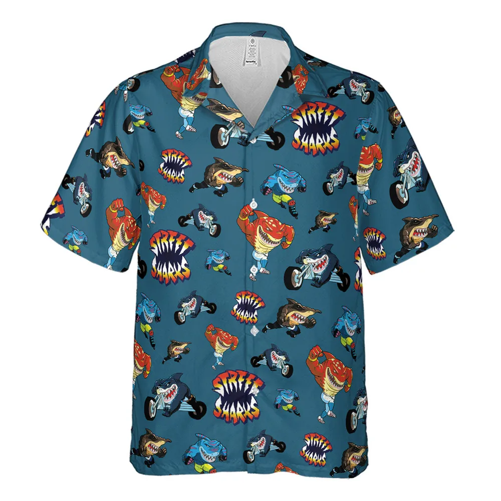 Ripster Slash Street Sharks Hawaiian Shirt - 2