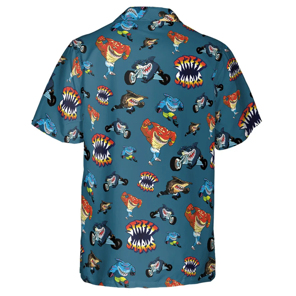 Ripster Slash Street Sharks Hawaiian Shirt - 3