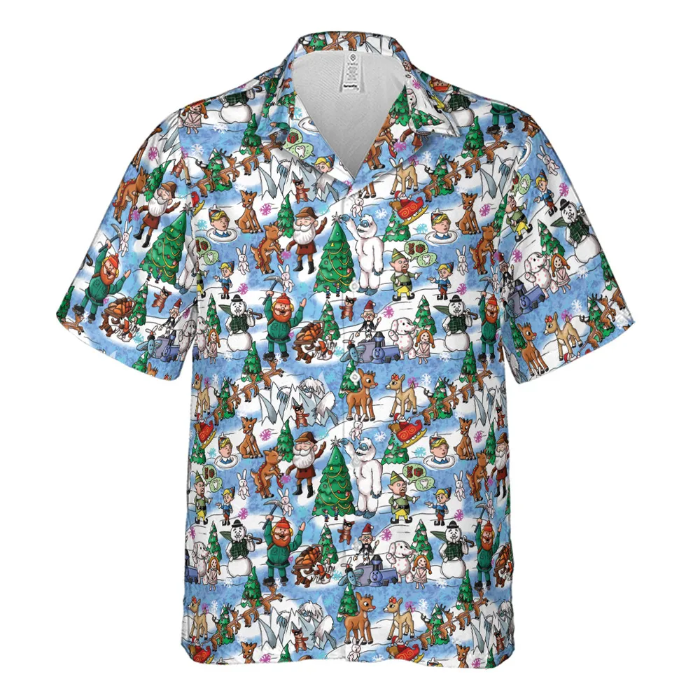 Snowland Rudolph the Red-Nosed Reindeer Hawaiian Shirt - 2