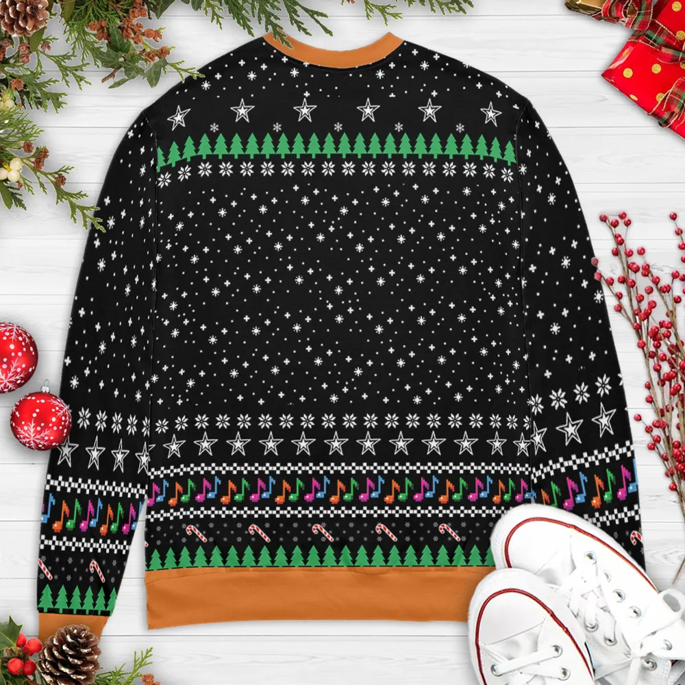 Gremlins Start Singing Christmas Carols Ugly Christmas Sweatshirt - 4