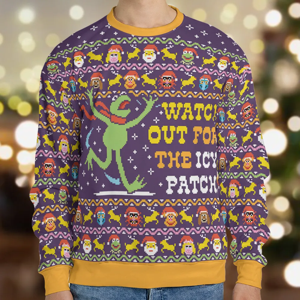 Watch Out For the Icy The Muppets Ugly Christmas Sweatshirt - 1