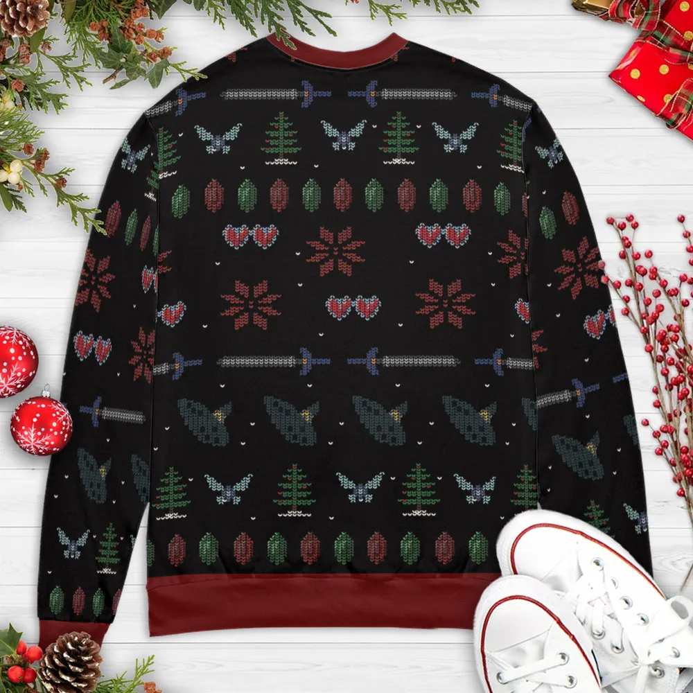 Straight Outta Kokiri Forest The Legend of Zelda Ugly Christmas Sweatshirt - 4