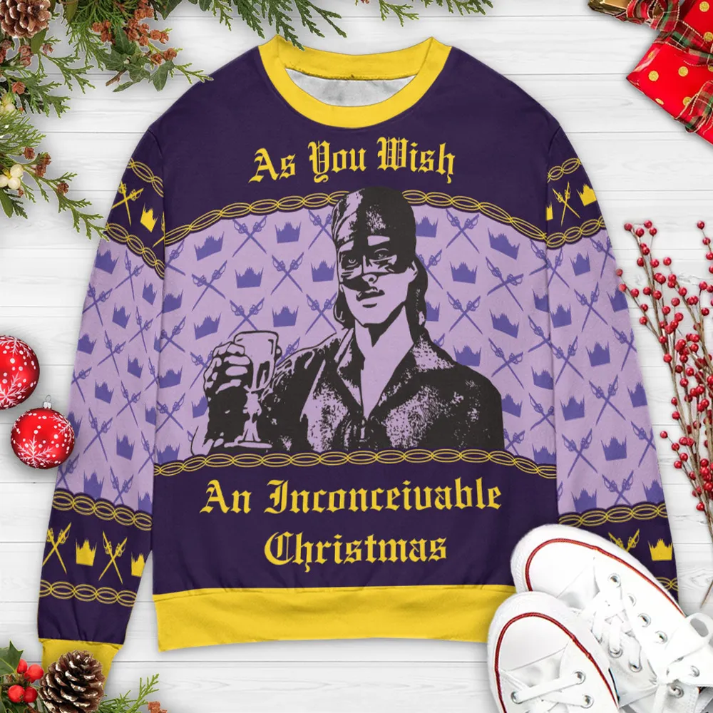 As You Wish The Princess Bride Ugly Christmas Sweatshirt - 3
