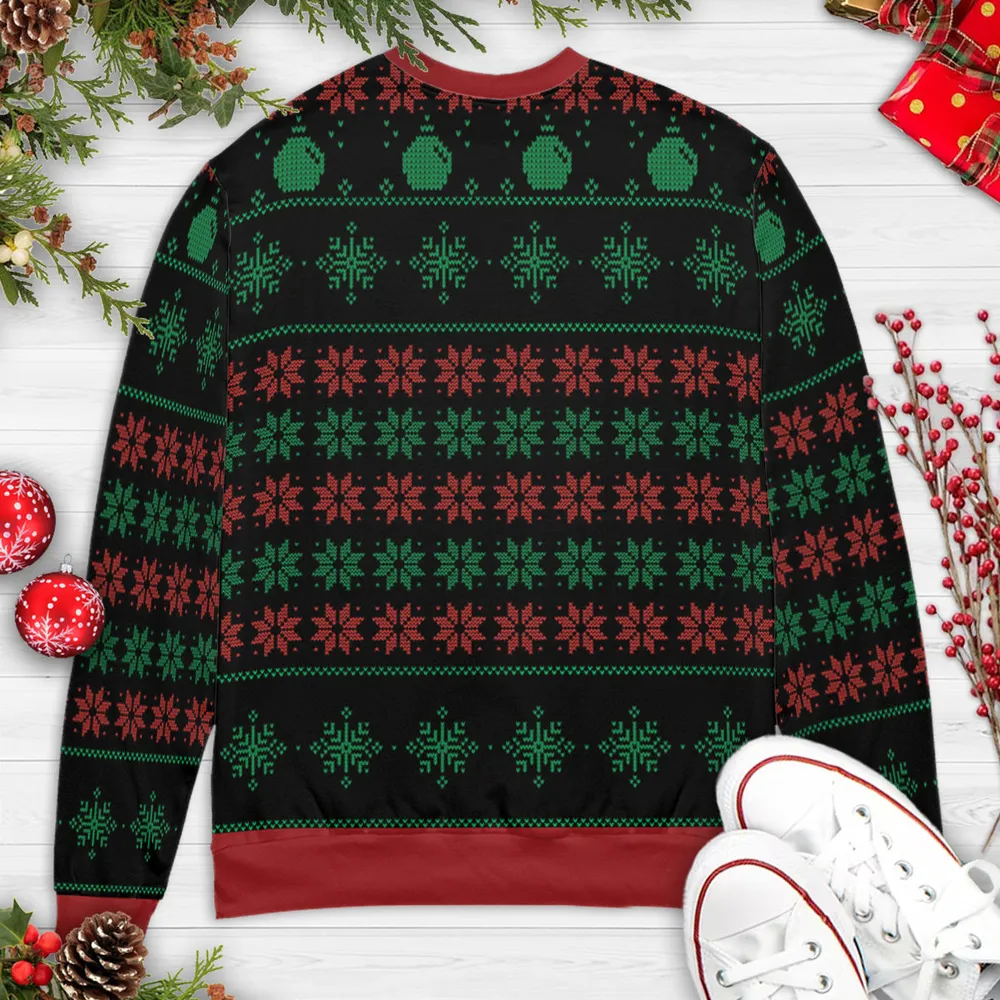 Drinking All The Way Bender Futurama Ugly Christmas Sweatshirt - 4