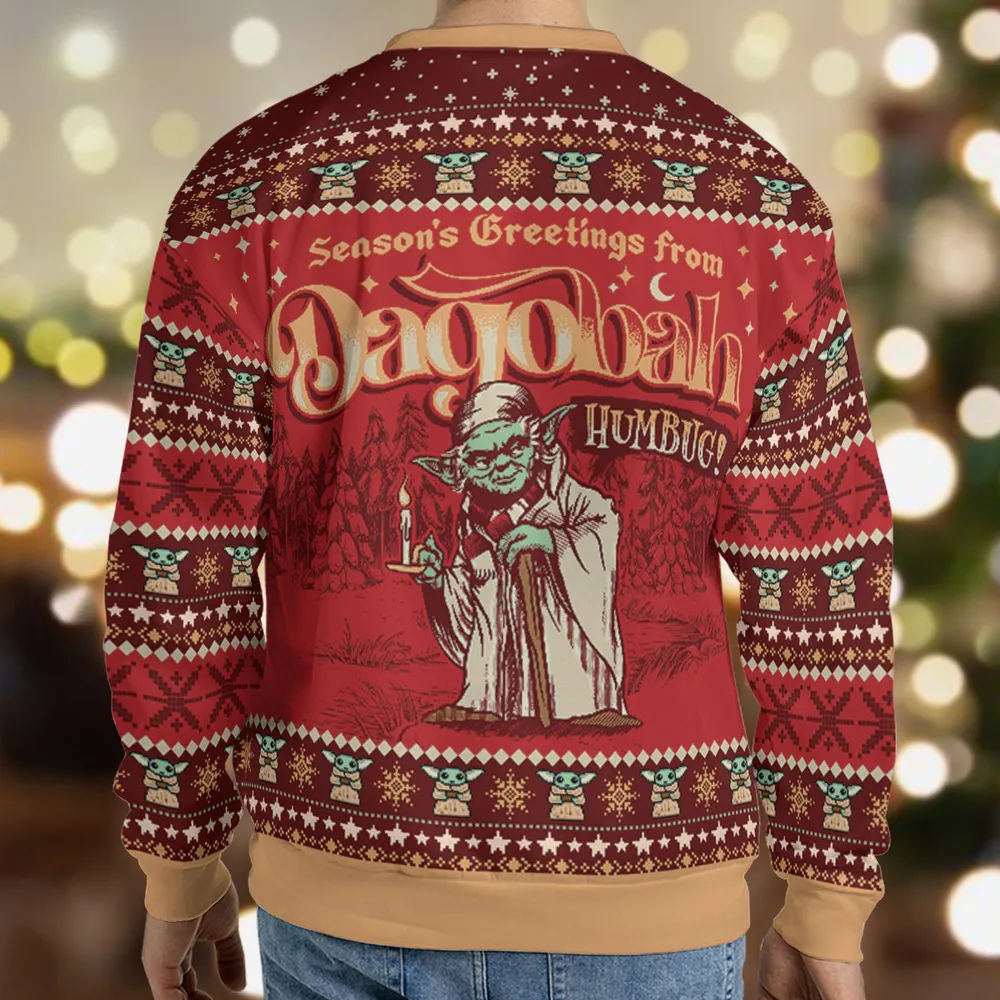 Dagobah Humbug Yoda Ugly Christmas Sweatshirt - 2