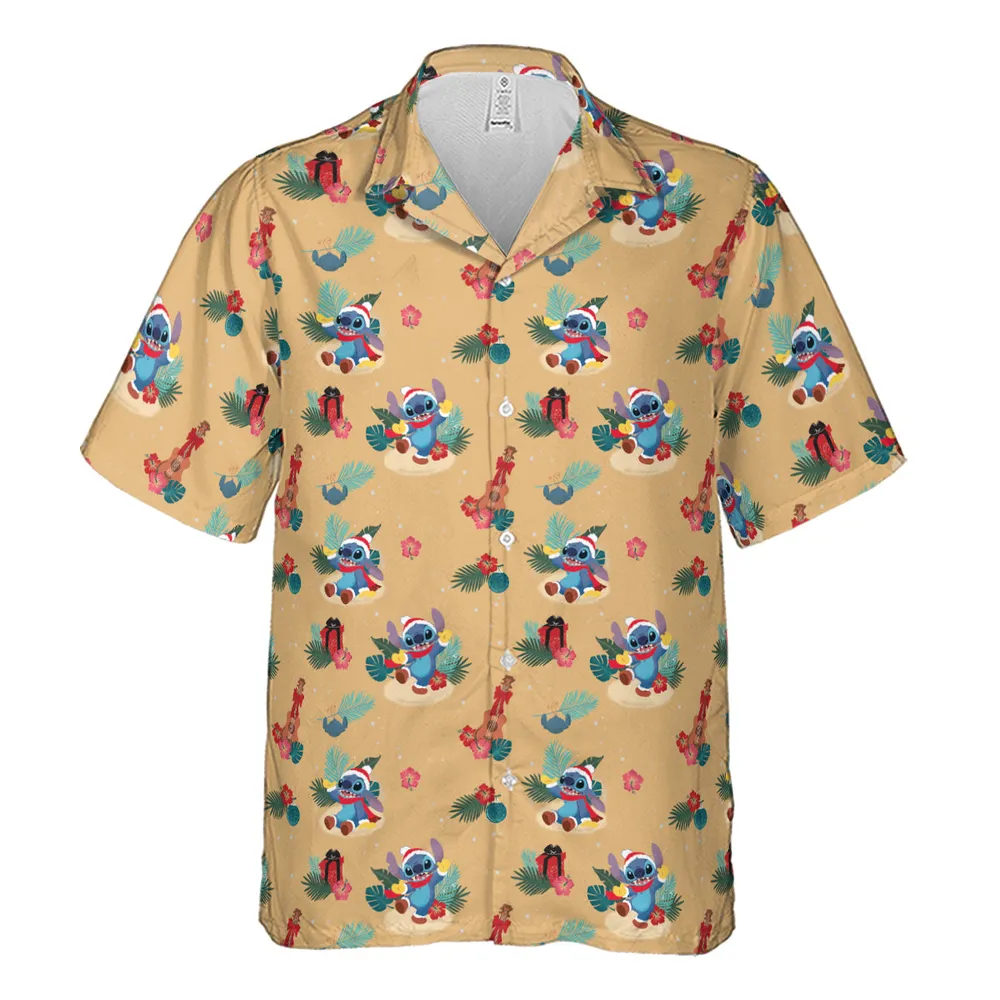 Aloha Xmas Stitch Hawaiian Shirt - 2