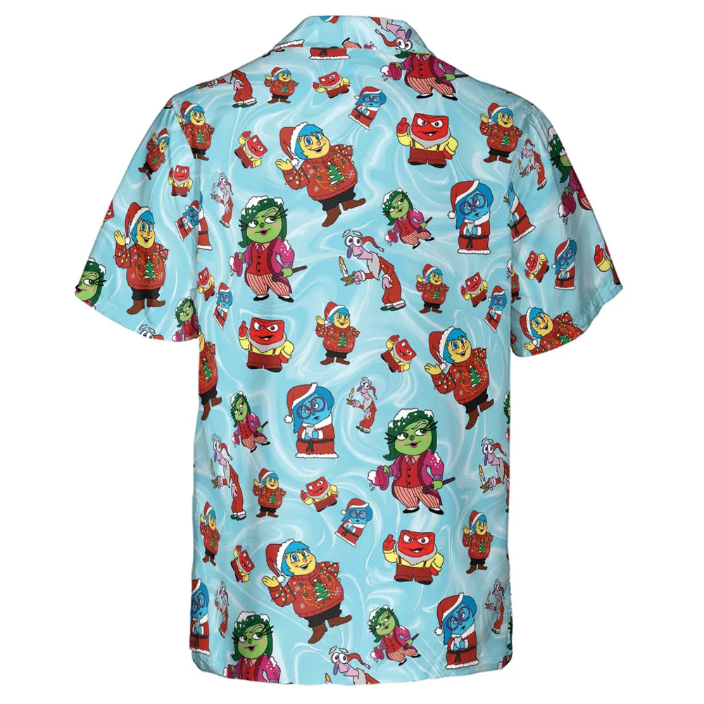 Santa's Emotion Inside Out Hawaiian Shirt - 3