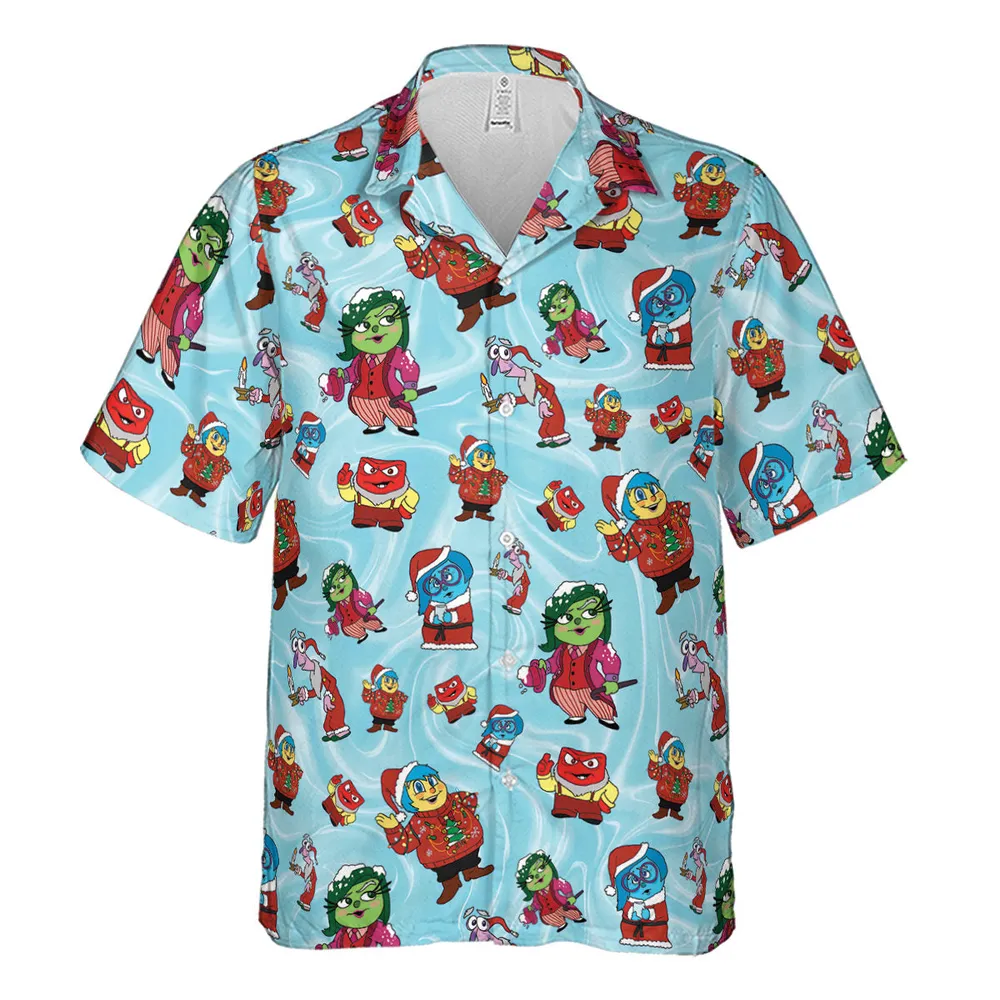 Santa's Emotion Inside Out Hawaiian Shirt - 2
