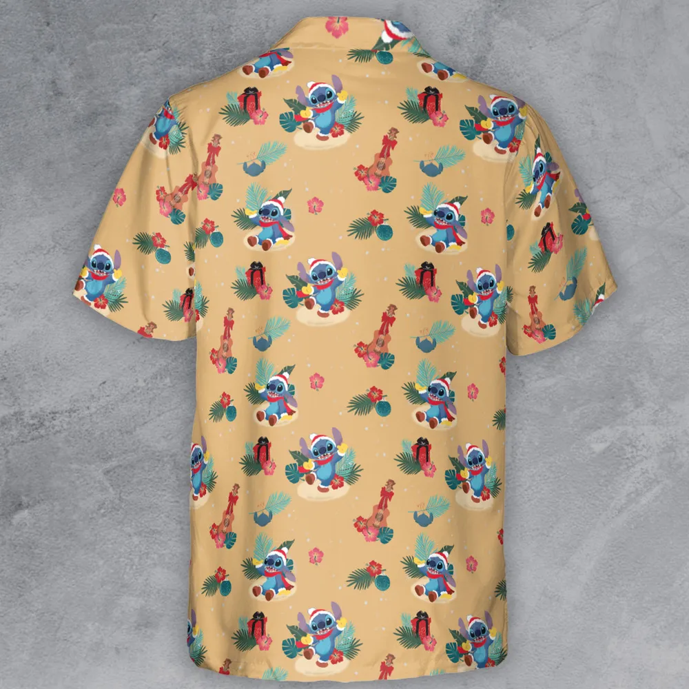 Aloha Xmas Stitch Button Down Shirt - 3