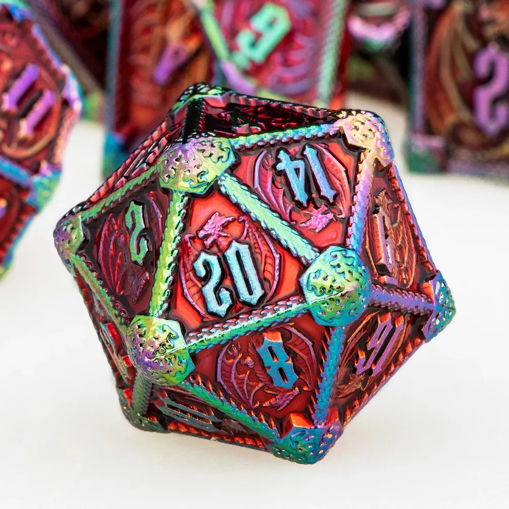 Metal Dice Set For Tabletop RPG - 18