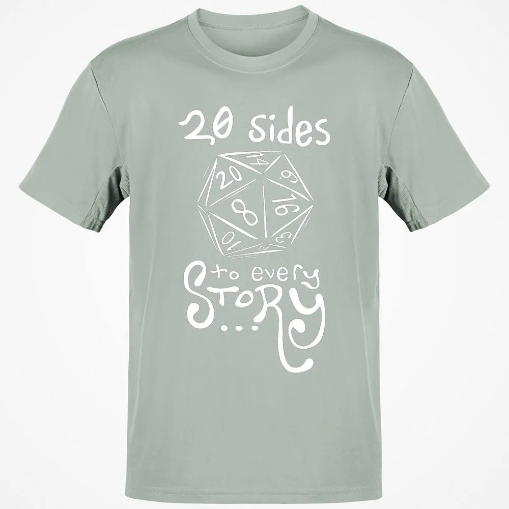 20 Sides To Every Story T-Shirt - Ash - 2