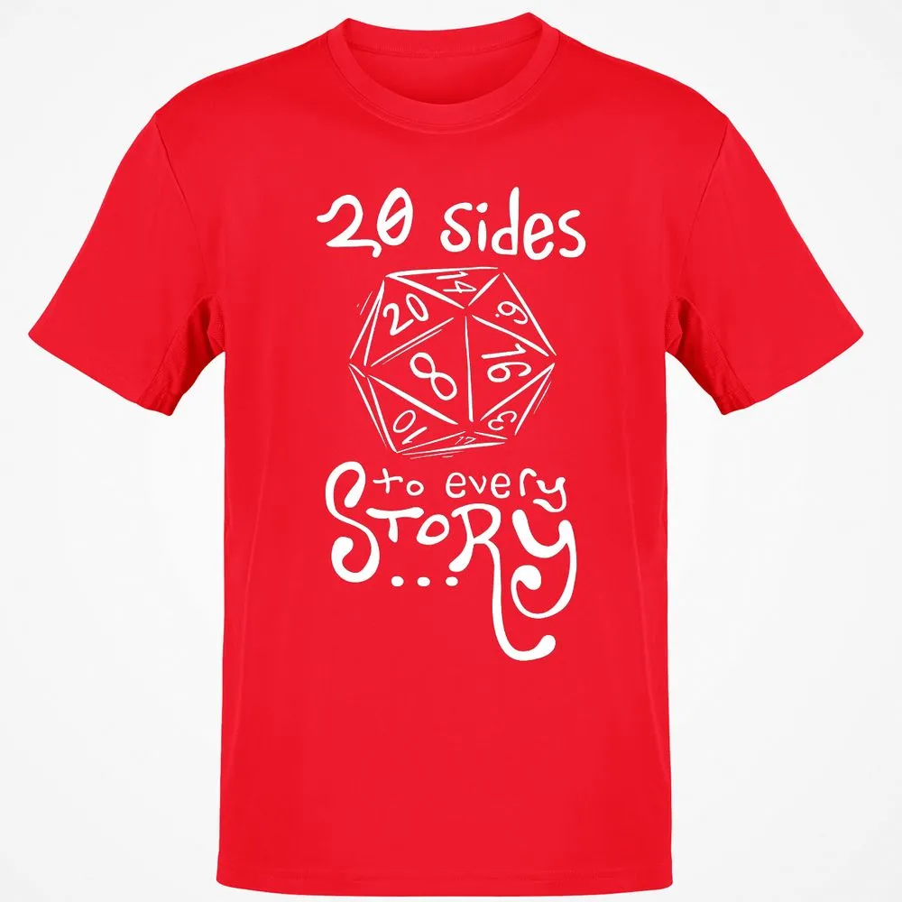 20 Sides To Every Story T-Shirt - Red - 10