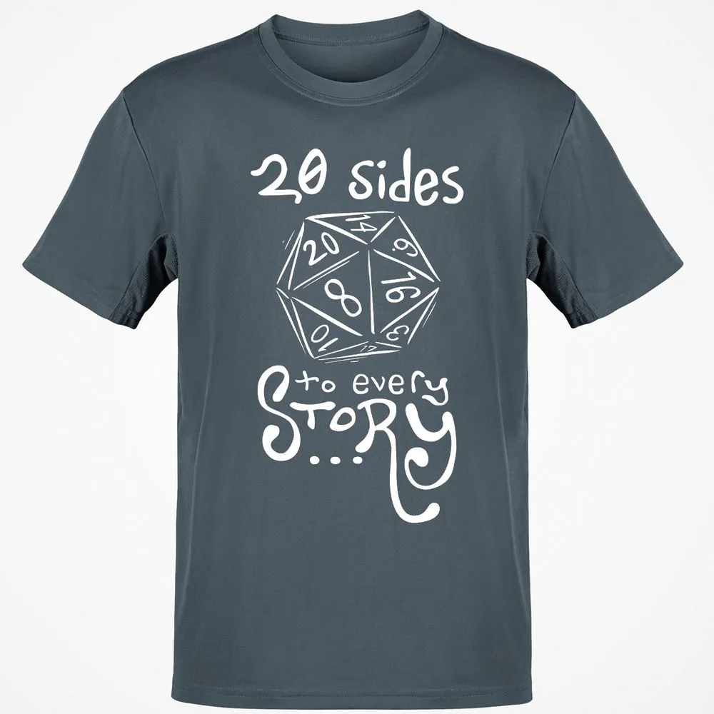 20 Sides To Every Story T-Shirt - Charcoal - 3