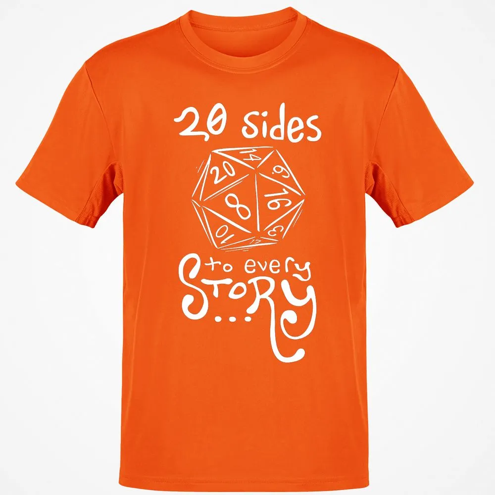 20 Sides To Every Story T-Shirt - Orange - 8