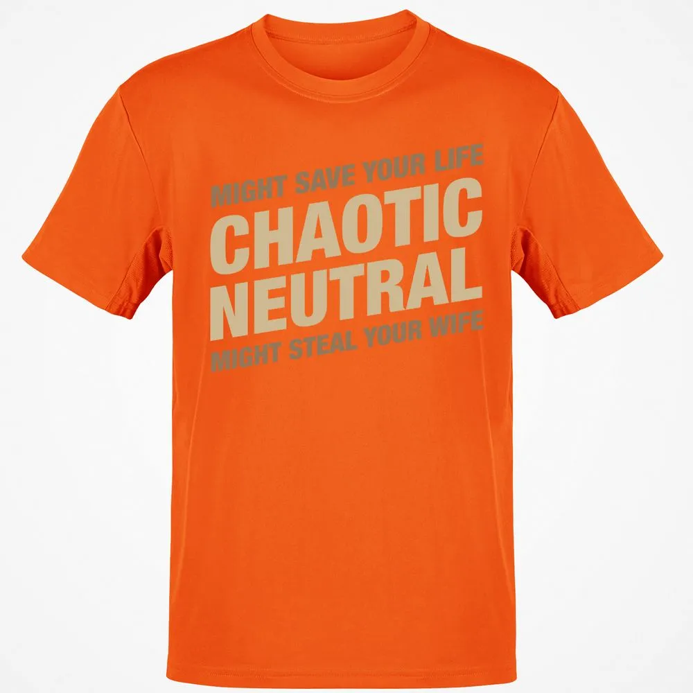 Might Save Your Life Might Steal Your Wife T-Shirt - Orange - 8