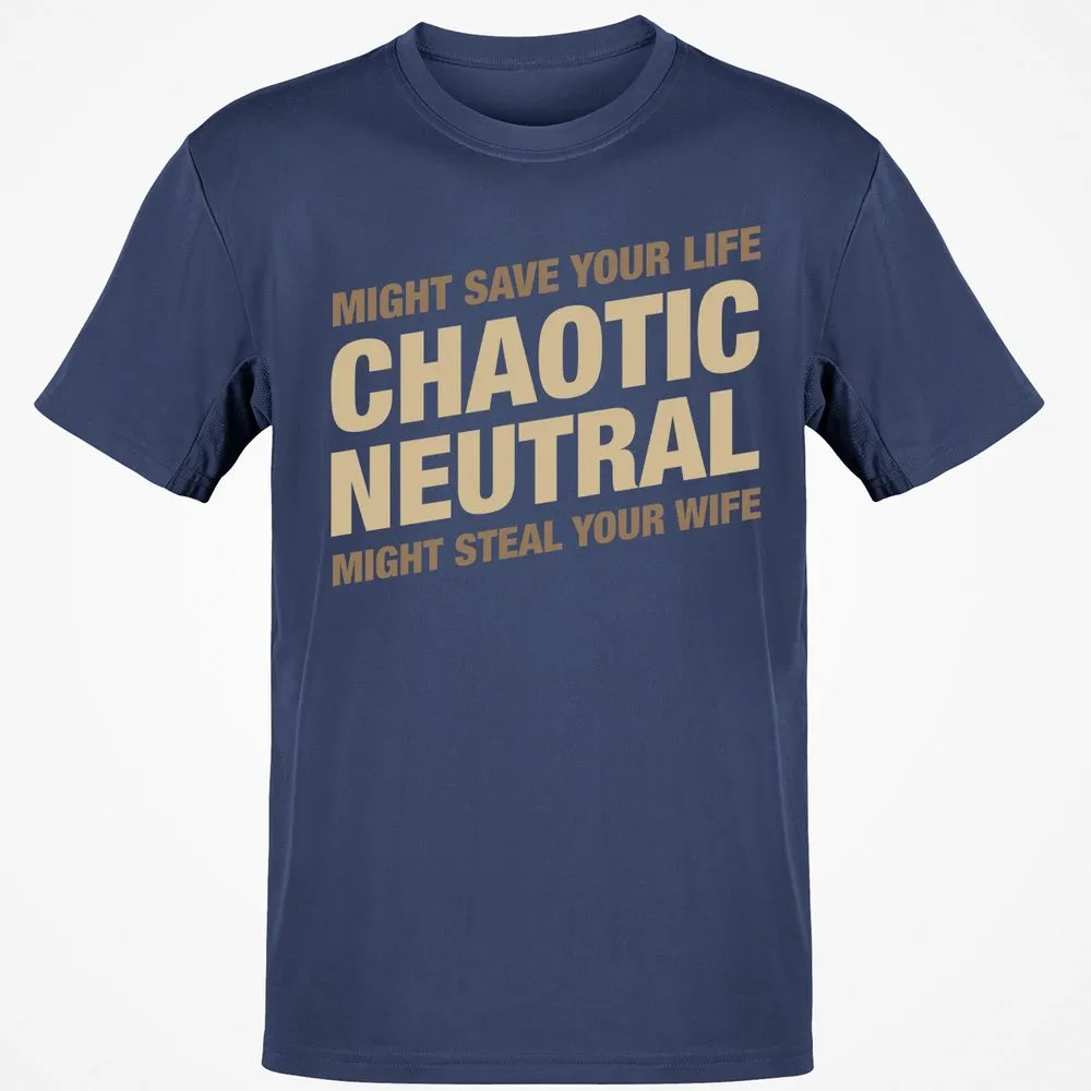 Might Save Your Life Might Steal Your Wife T-Shirt - Navy - 7