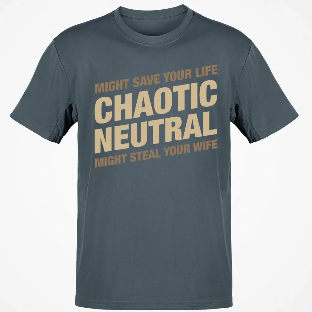 Might Save Your Life Might Steal Your Wife T-Shirt - Charcoal - 3