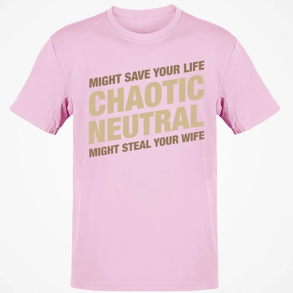 Might Save Your Life Might Steal Your Wife T-Shirt - Light Pink - 5