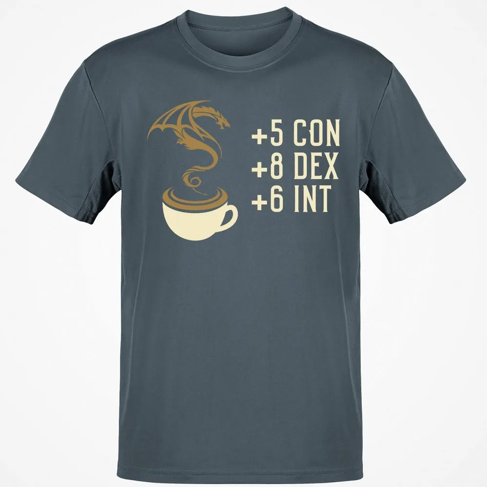 Coffee Dragon T-Shirt - Charcoal - 3
