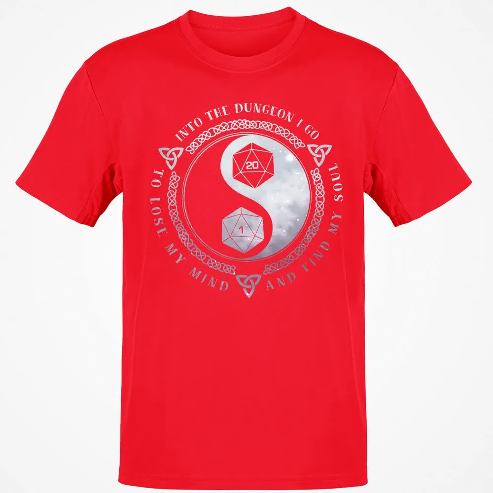 Into The Dungeon I Go T-Shirt - Red - 10