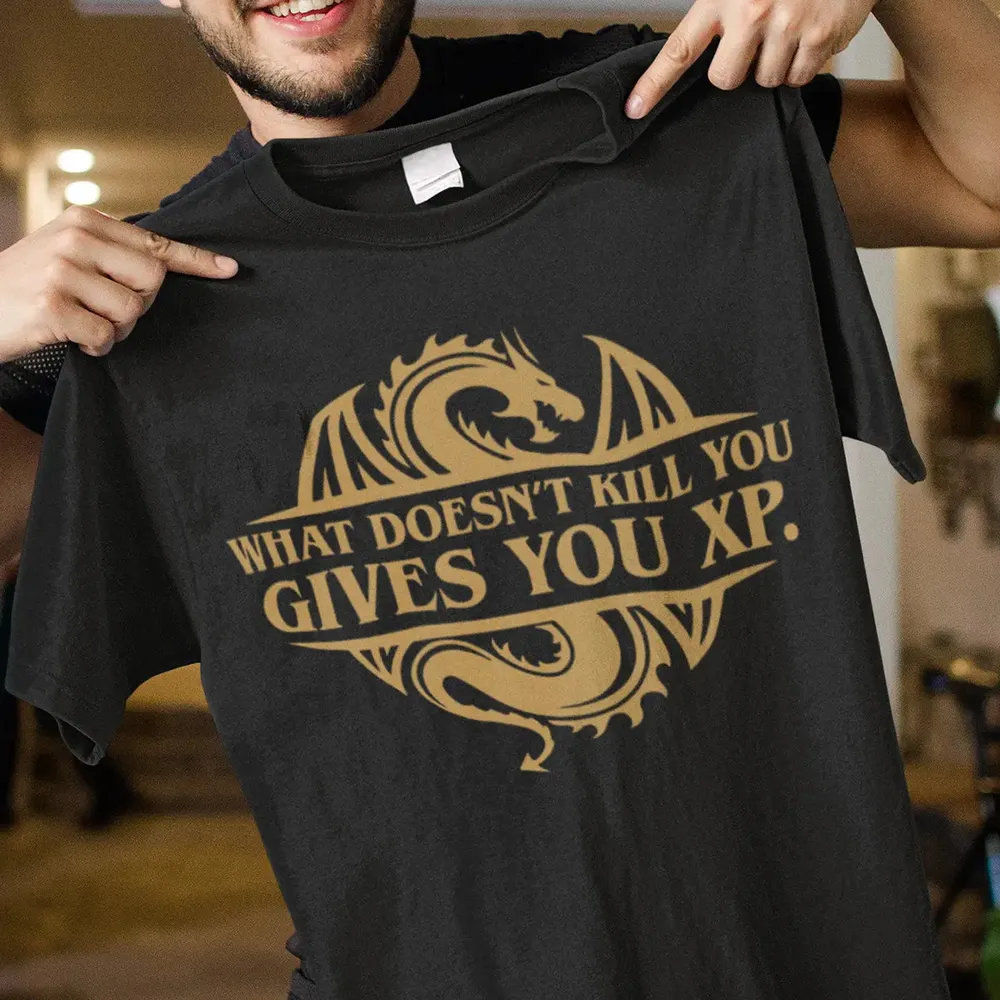 What Doesn't Kill You Gives You XP T-Shirt - 3