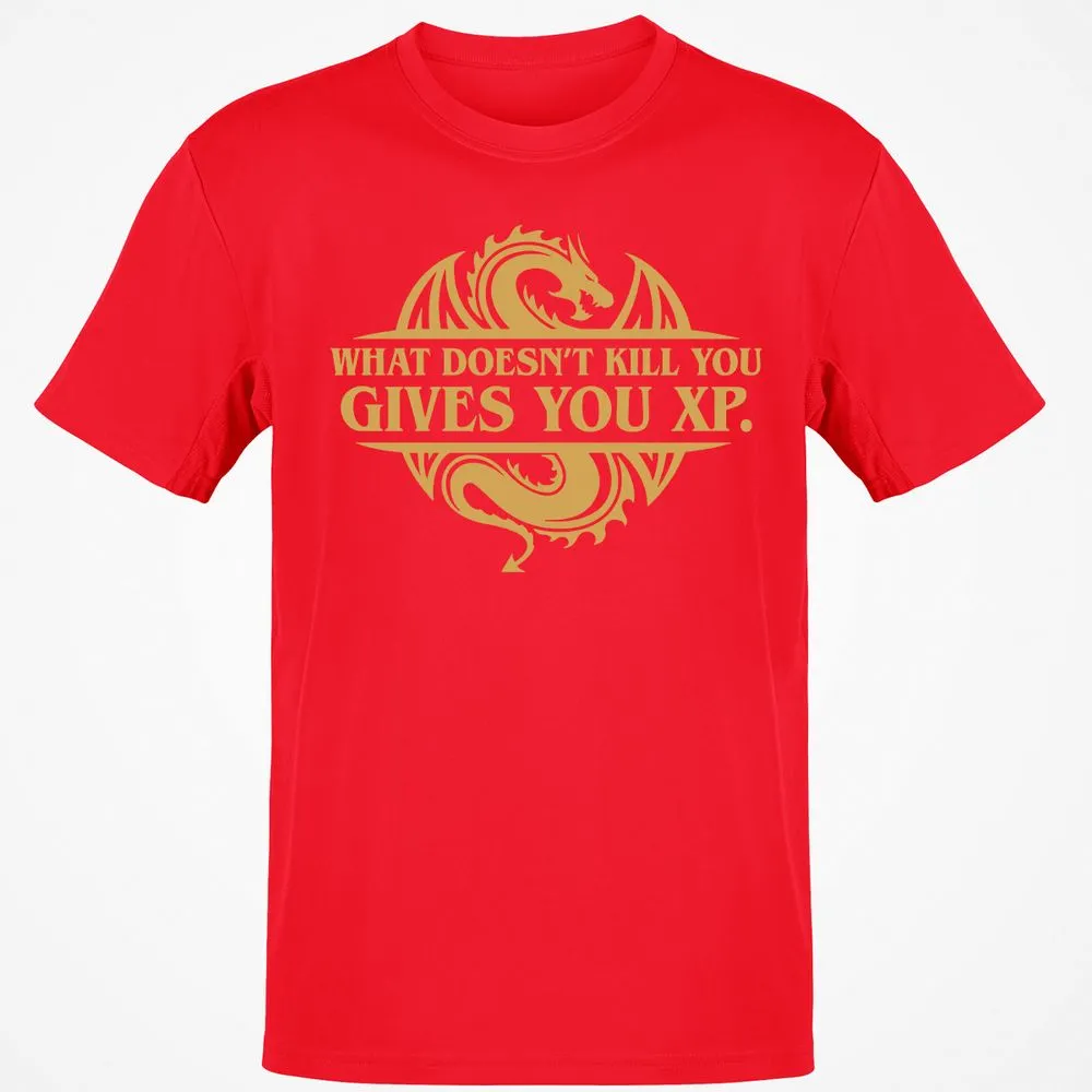 What Doesn't Kill You Gives You XP T-Shirt - Red - 10