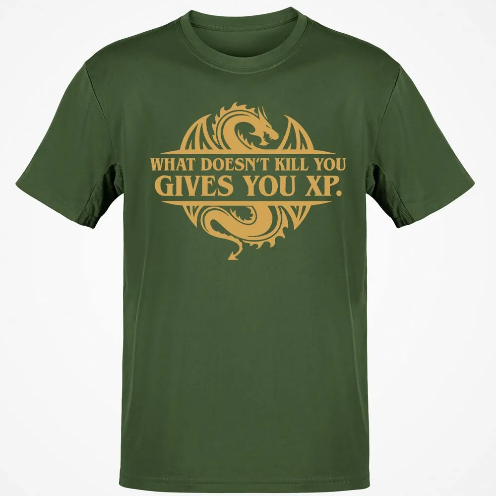 What Doesn't Kill You Gives You XP T-Shirt - Military Green - 6