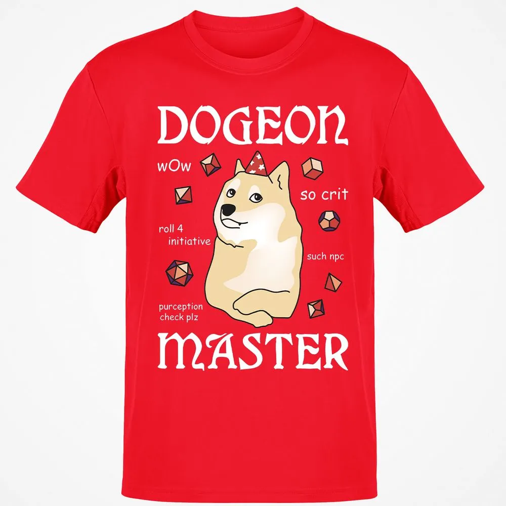 Dogeon Master T-Shirt - Red - 10