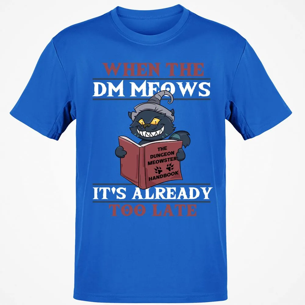 When The DM Meow T-Shirt - Royal - 11