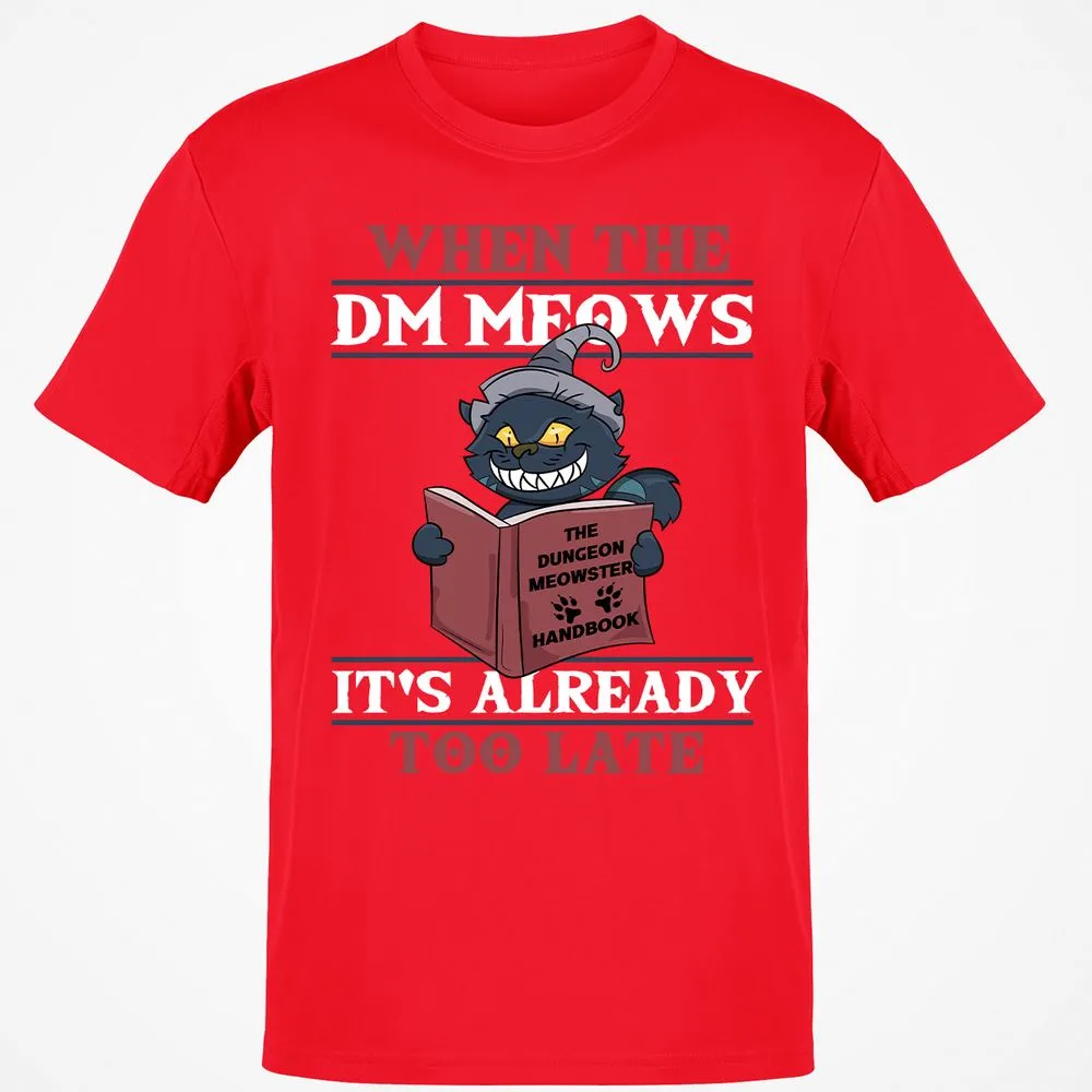 When The DM Meow T-Shirt - Red - 10