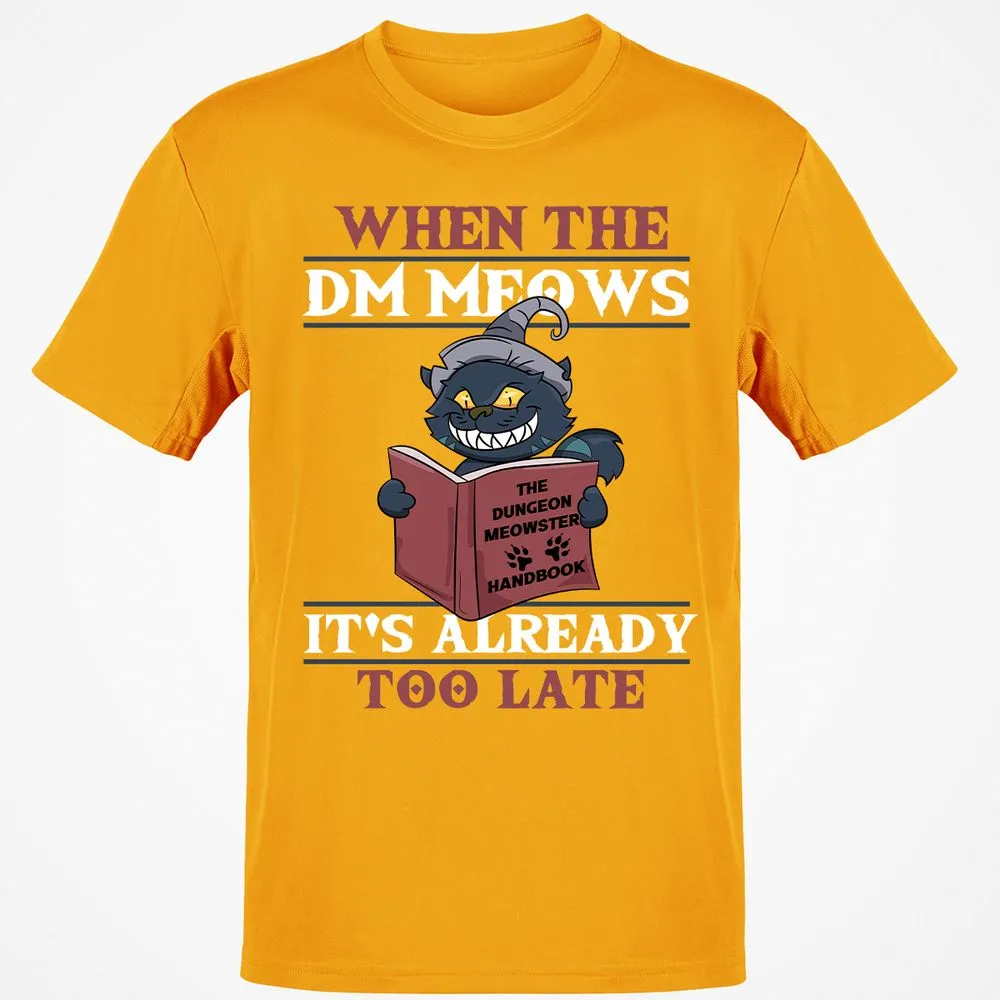 When The DM Meow T-Shirt - Gold - 4