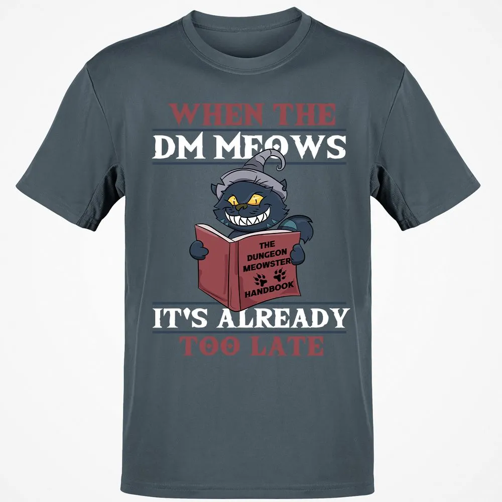 When The DM Meow T-Shirt - Charcoal - 3