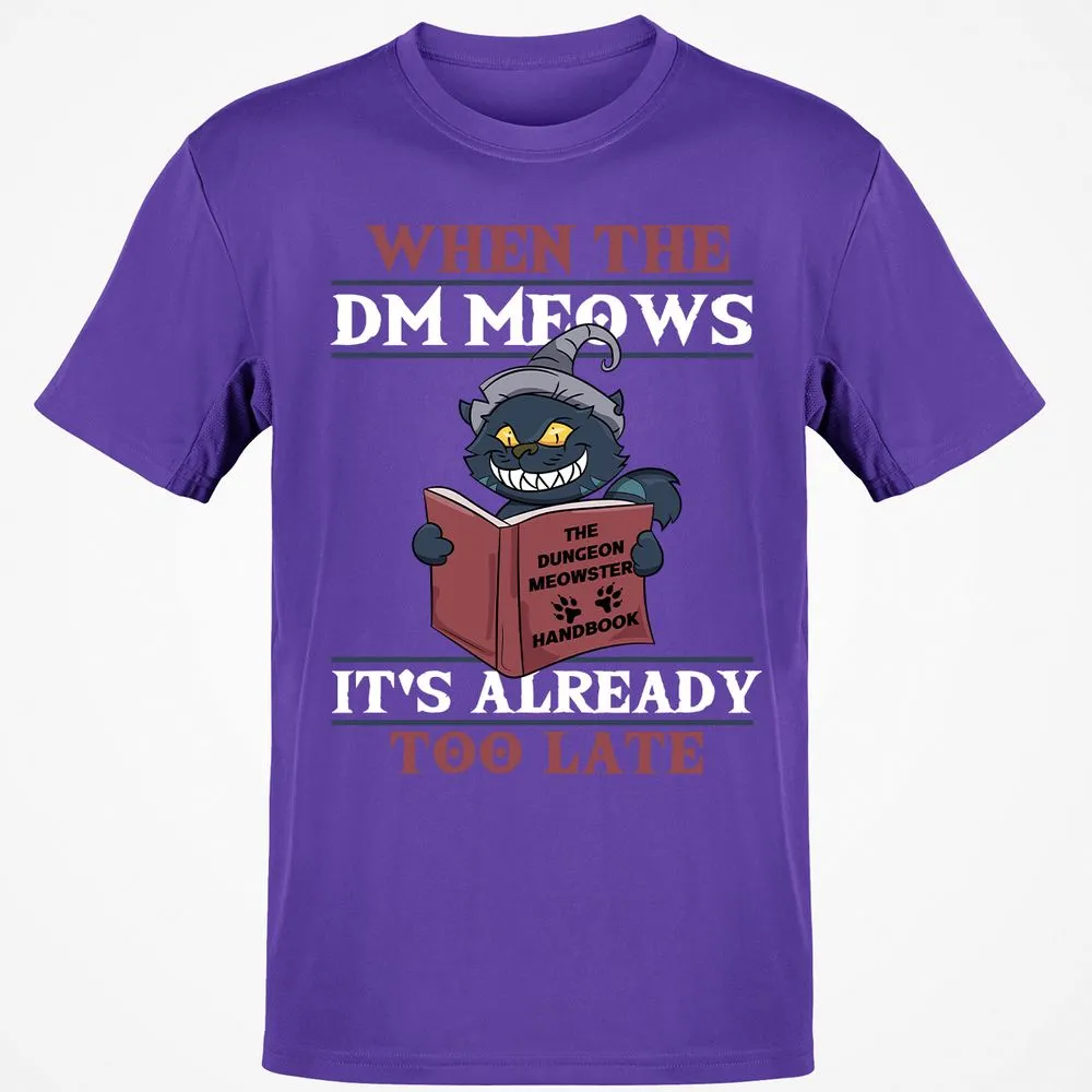 When The DM Meow T-Shirt - Purple - 9
