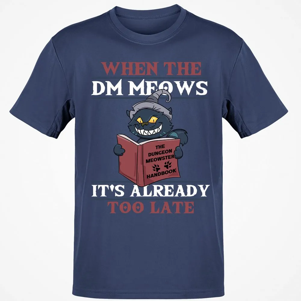 When The DM Meow T-Shirt - Navy - 7