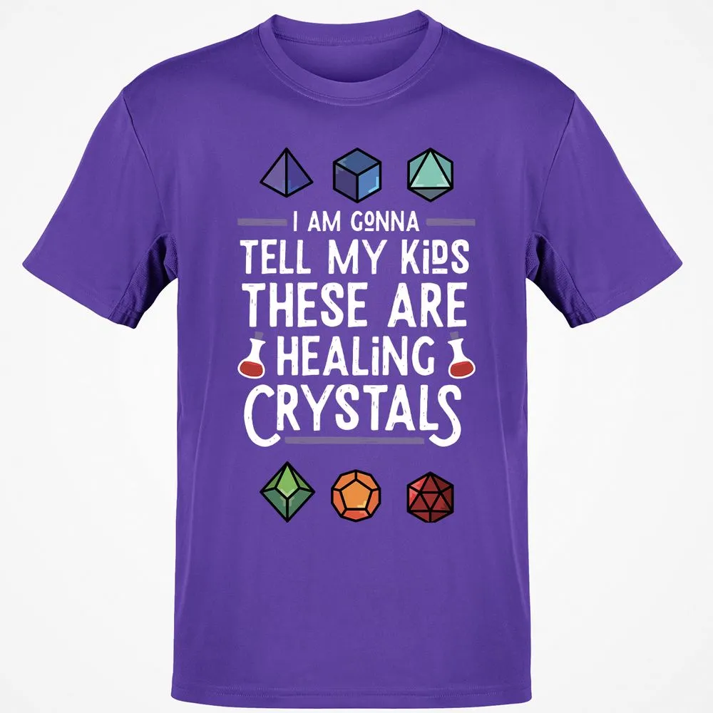 Healing Crystals T-Shirt - Purple - 9