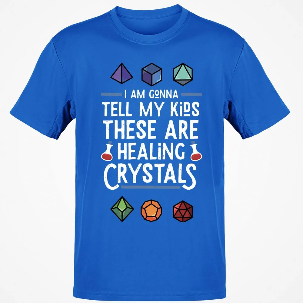 Healing Crystals T-Shirt - Royal - 11