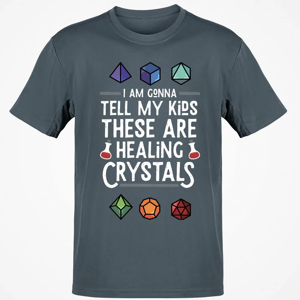 Healing Crystals T-Shirt - Charcoal - 3