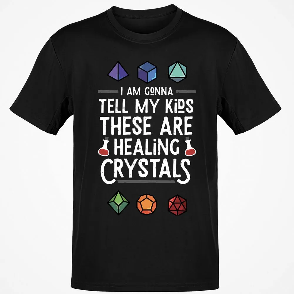 Healing Crystals T-Shirt - Black - 1