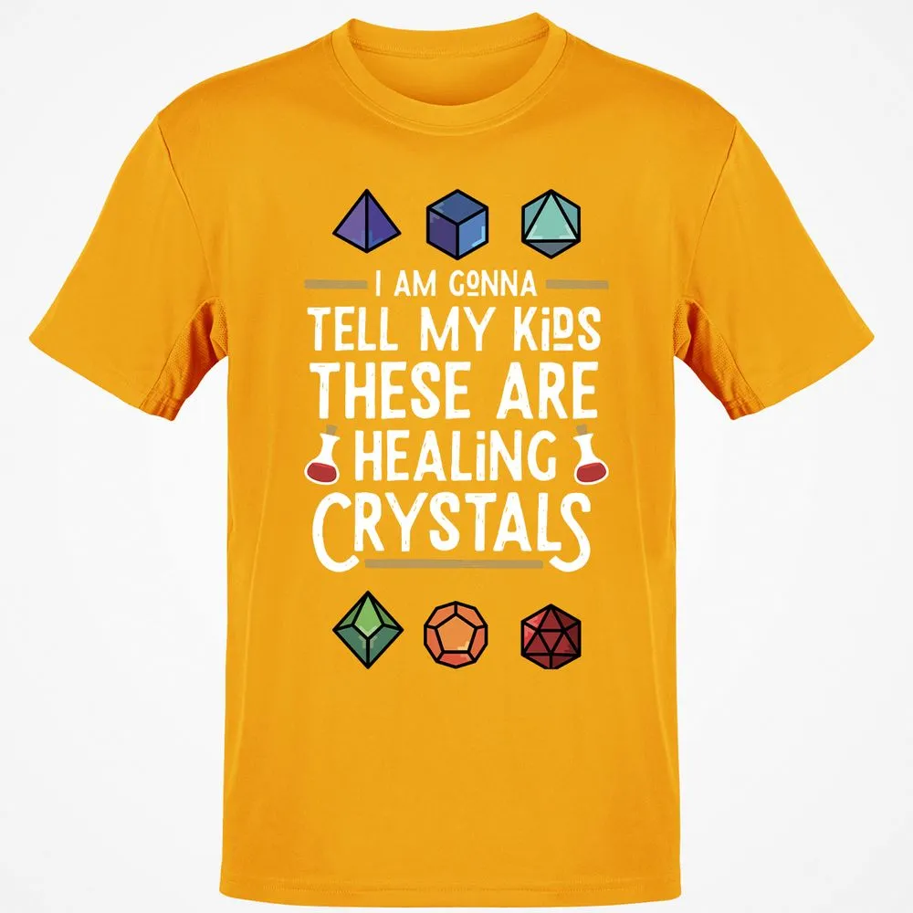 Healing Crystals T-Shirt - Gold - 4