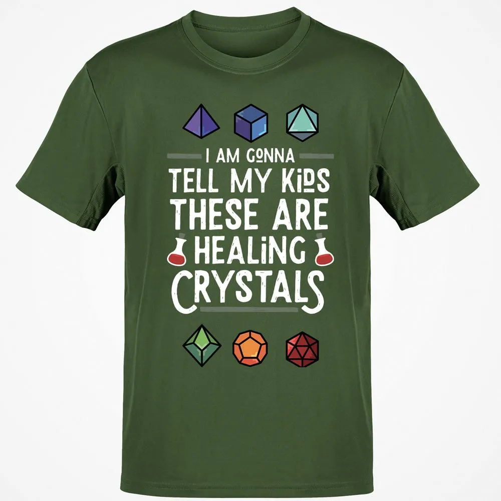 Healing Crystals T-Shirt - Military Green - 6