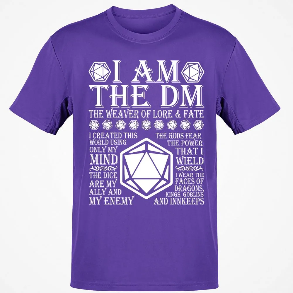 I Am The DM The Weaver Of Lore And Fate T-Shirt - Purple - 9