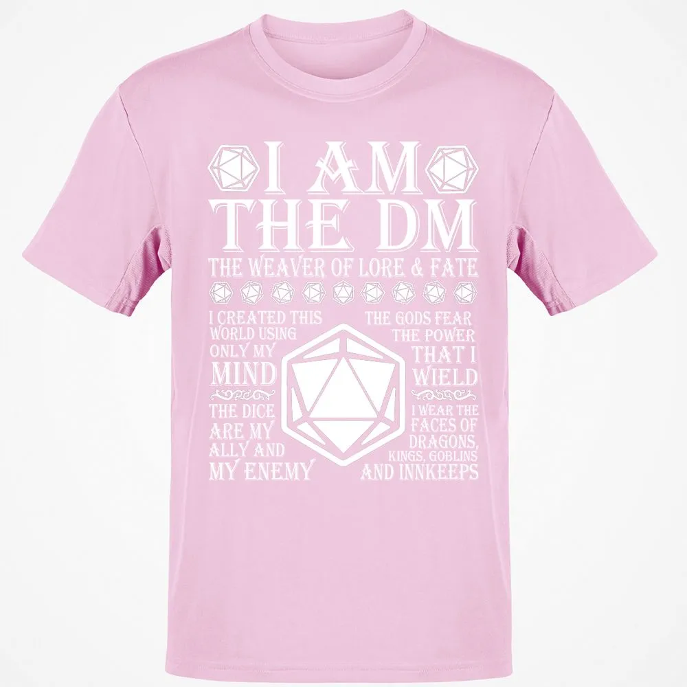 I Am The DM The Weaver Of Lore And Fate T-Shirt - Light Pink - 5