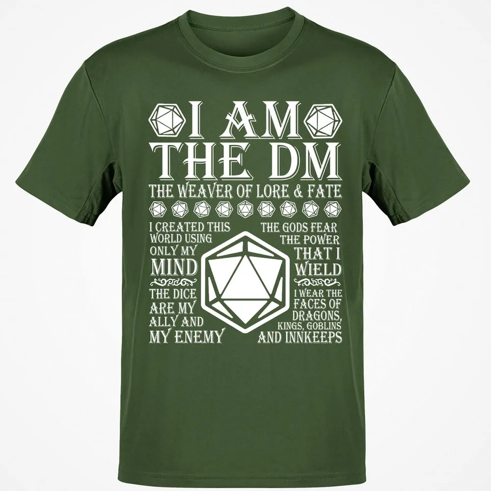 I Am The DM The Weaver Of Lore And Fate T-Shirt - Military Green - 6