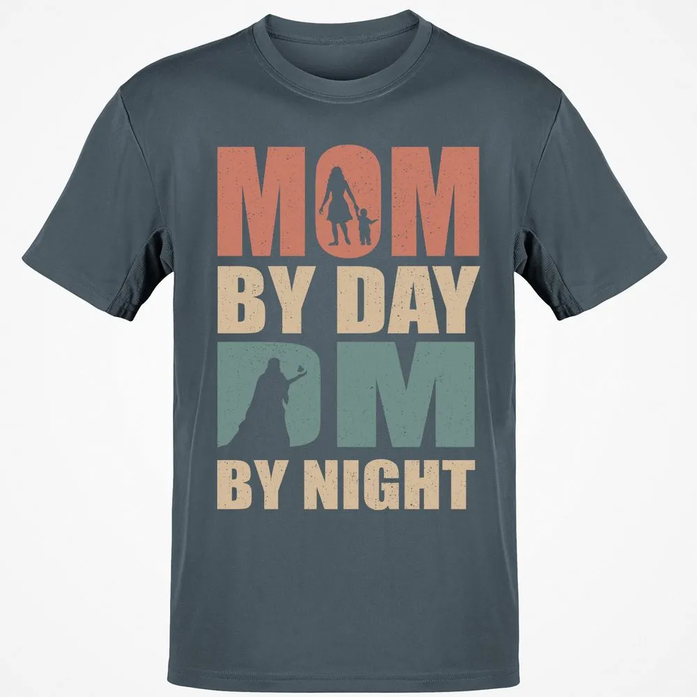 Mom By Day DM By Night Classic Unisex T-Shirt - Charcoal - 3