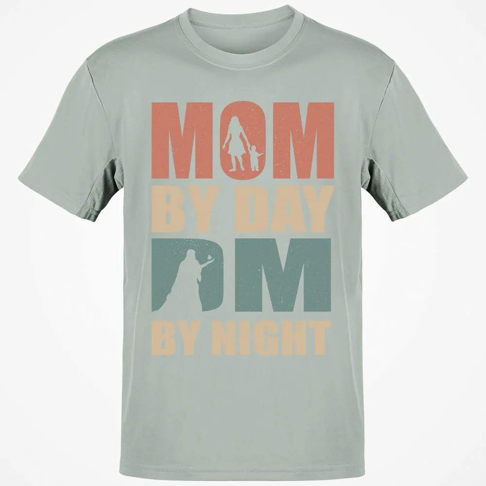 Mom By Day DM By Night Classic Unisex T-Shirt - Ash - 2